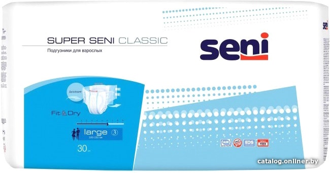 Подгузники для взрослых Seni Super Air Large (30шт)