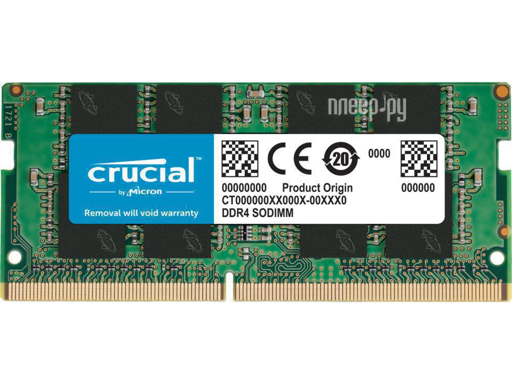 SO-DIMM DDR4 16GB PC-21300 2666Mhz Crucial (CT16G4SFRA266)