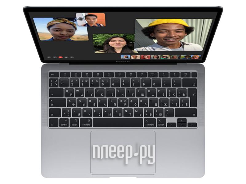 Ноутбук Apple MacBook Air 13 (2020) Silver Apple M1/8192Mb/256Gb SSD/Wi-Fi/Bluetooth/Cam/13.3/2560x1600/Mac OS MGN93RU/A