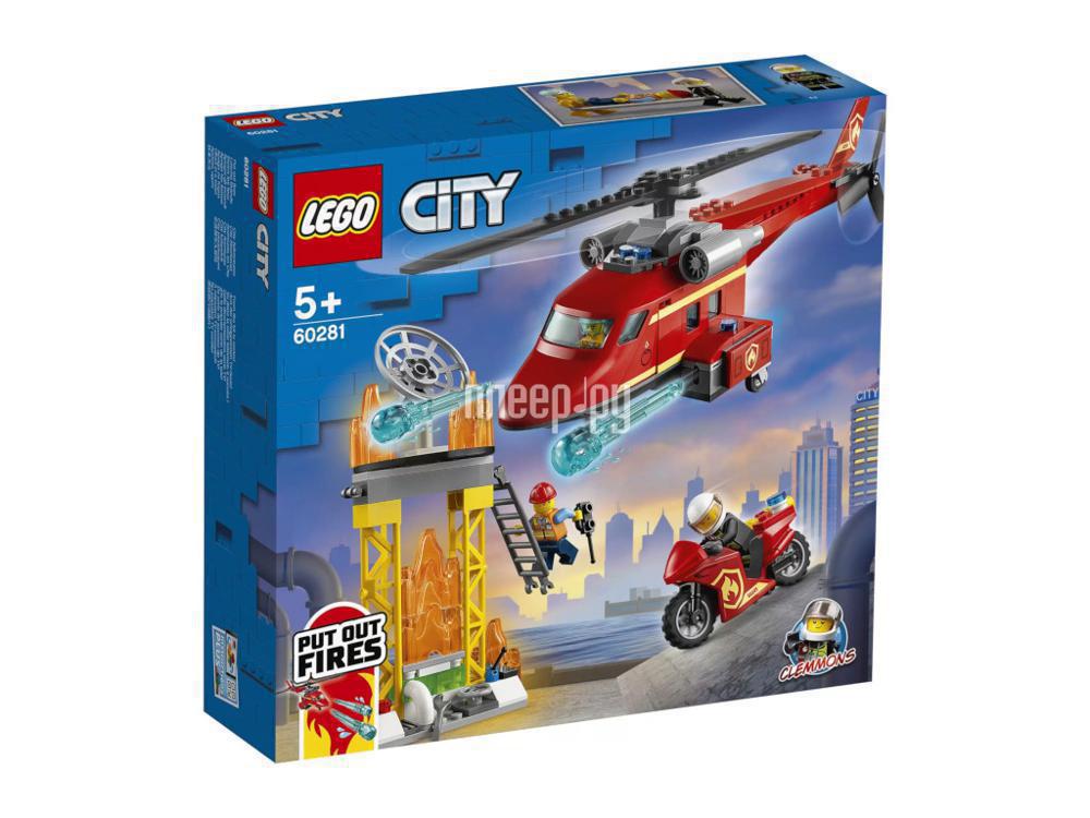 Конструктор Lego City Fire Спасательный пожарный вертолет 60281