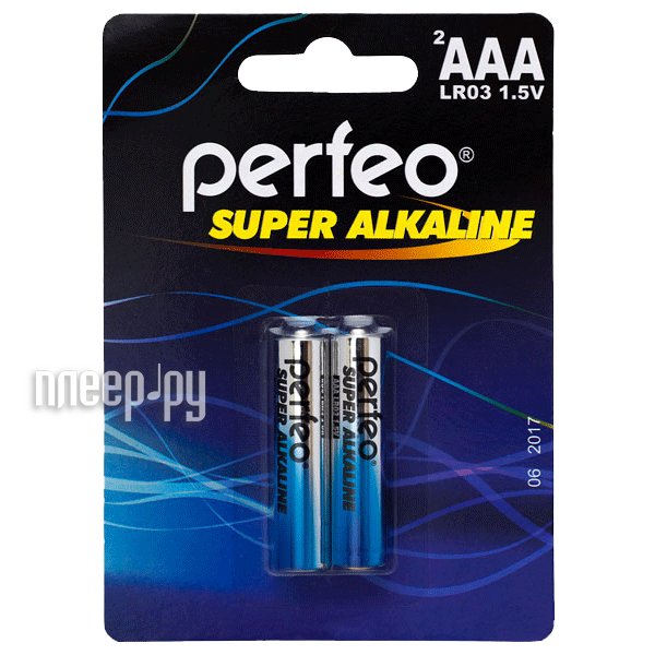 Батарейка AAA - Perfeo LR03/2BL Super Alkaline (2 штуки)