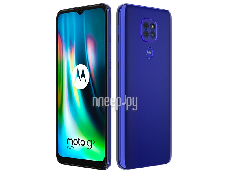 Смартфон Motorola G9 Plus 128Gb XT2087-2 синий PAKM0009RU