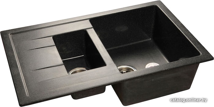 Кухонная мойка GranFest Quadro GF-Q775KL (черный)