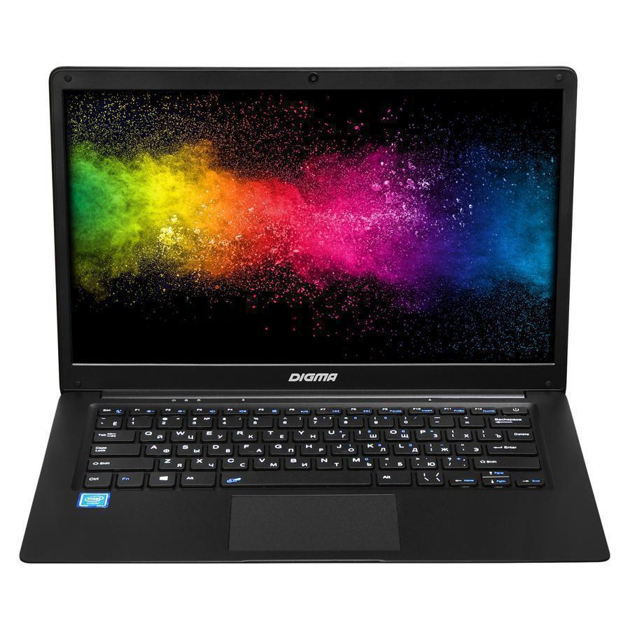 Ноутбук Digma EVE 14 C406 14" IPS Intel Celeron N3350 1.1ГГц 4ГБ 64ГБ SSD Intel HD Graphics 500 Windows 10 Home ES4049EW черный