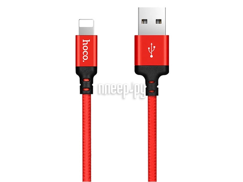 Кабель Hoco X14 Times Speed USB - Lightning 1.0m Red