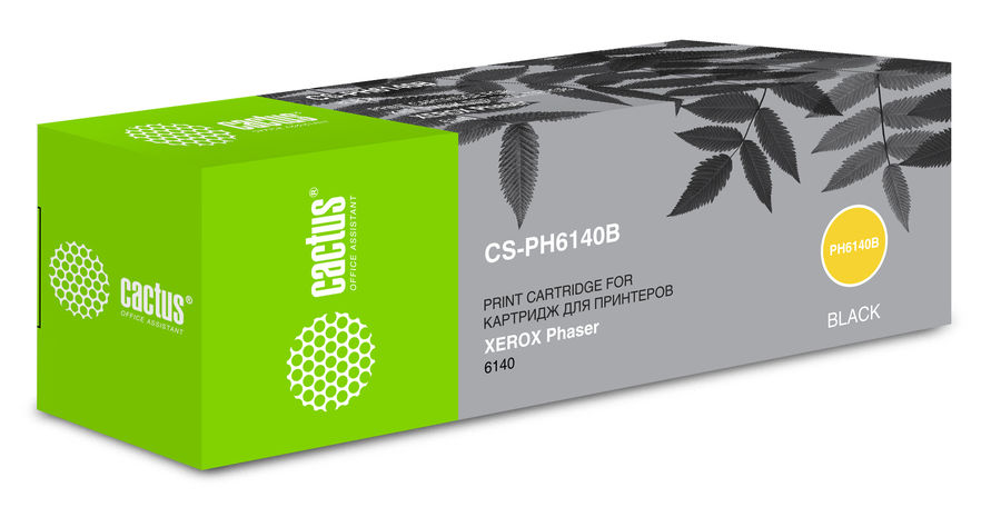 Картридж Cactus CS-PH6140B 106R01484 черный