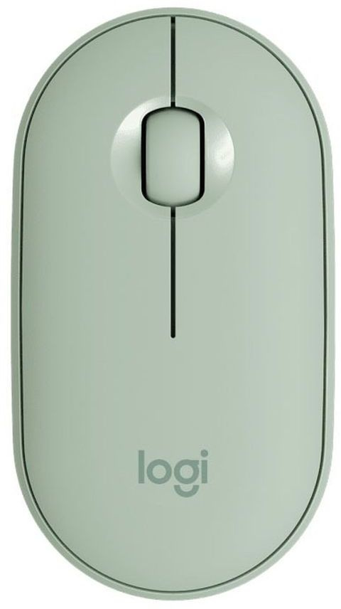 Mouse Wireless Logitech M350 Pebble (910-005720) Grey Green