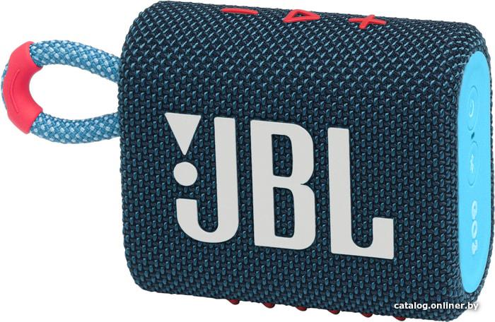 Портативная аудиосистема JBL Go 3 Blue/Pink JBLGO3BLUP