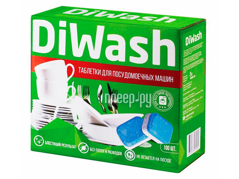 Таблетки/Капсулы для посудомоечных машин DiWash 100шт