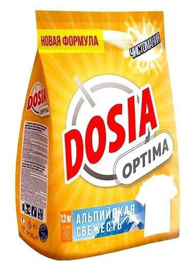 Стиральный порошок DOSIA Optima Альпийская Свежесть универсал 1.2кг