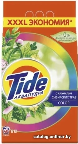 Стиральный порошок TIDE Color сибирские травы 6кг
