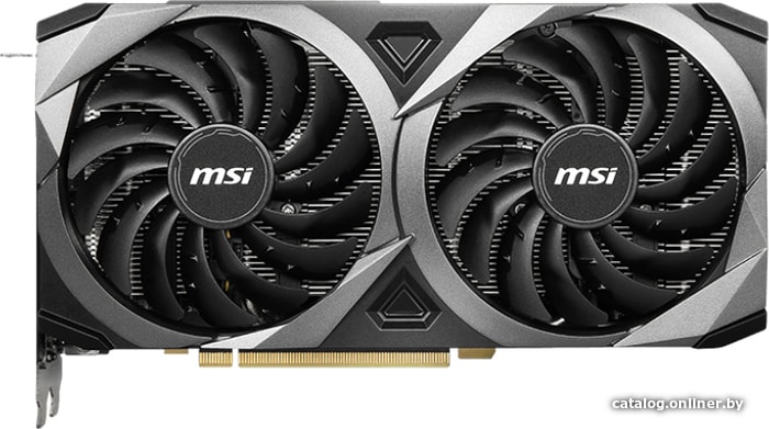 NVIDIA GeForce MSI RTX3060 TI VENTUS 2X OC RU (RTX 3060 Ti VENTUS 2X OC RU) 8GB DDR6 (256bit, Fansink, 1410(1695)/14000MHz) HDMI 3xDP RTL (ГАРАНТИЯ 6 МЕСЯЦЕВ)