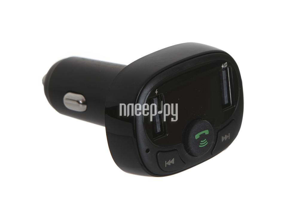 Автомобильный FM-модулятор Baseus T Typed Bluetooth MP3 Charger With Car Holder Standard Edition Black CCTM-01