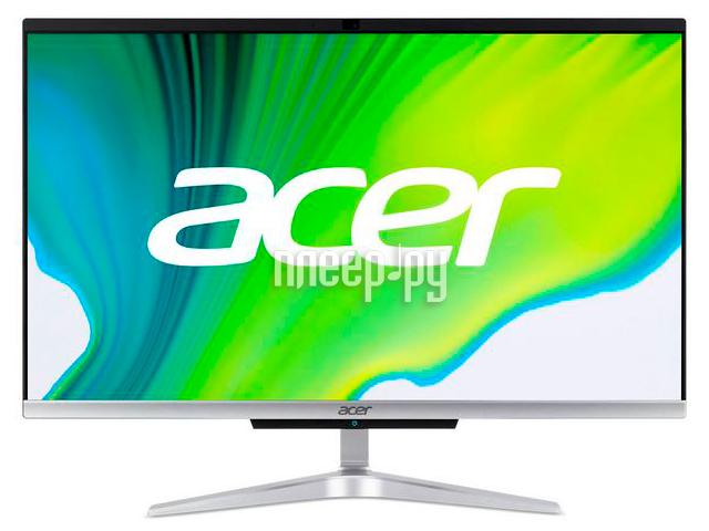 Моноблок Acer Aspire C24-963 23.8" Full HD i3 1005G1 (1.2)/8Gb/SSD256Gb/UHDG/CR/Endless/GbitEth/WiFi/BT/65W/клавиатура/мышь/Cam/серебристый 1920x1080 DQ.BEQER.00V