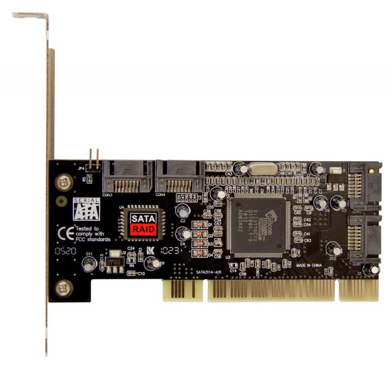 Контроллер PCI SIL3114 4xSATA Bulk ASIA PCI 3114 4P SATA