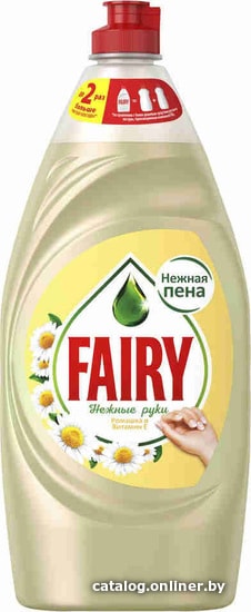 Средство для мытья посуды Fairy Нежные руки. Ромашка и витамин Е (1.35л)