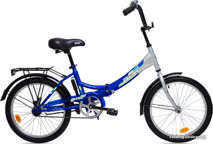 Велосипед AIST Smart 20 1.0 (серый/синий, 2019)