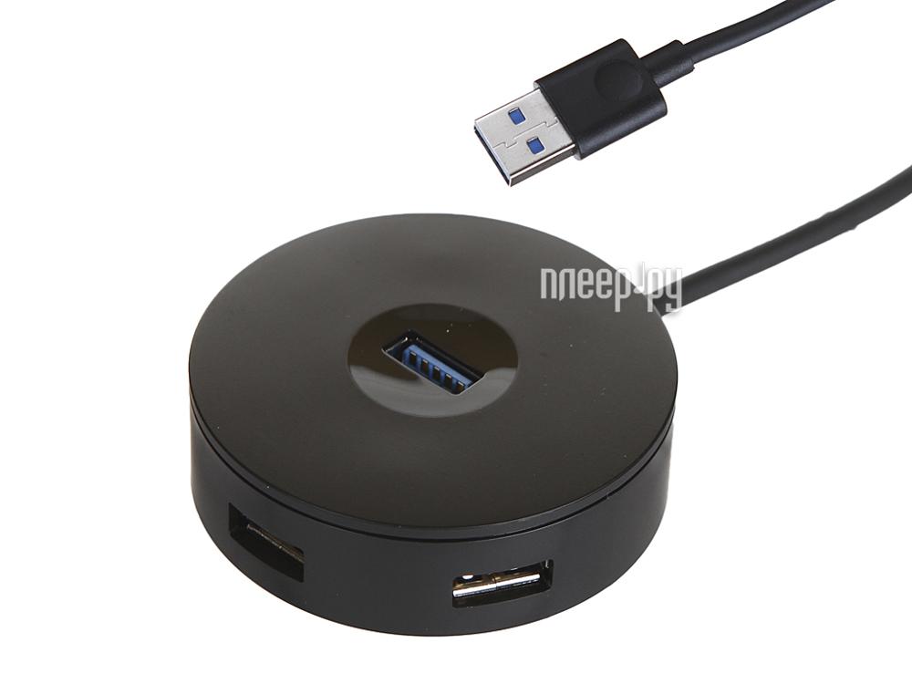 USB HUB Baseus Round Box USB 3.0 - USB 3.0/3xUSB 2.0 HUB Adapter Black CAHUB-F01