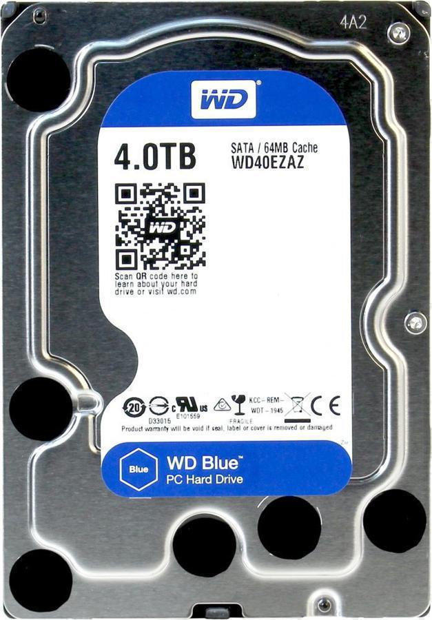 HDD 3.5" SATA-III WD 4TB Blue (WD40EZAZ) 5400RPM 256Mb 6Gb/s
