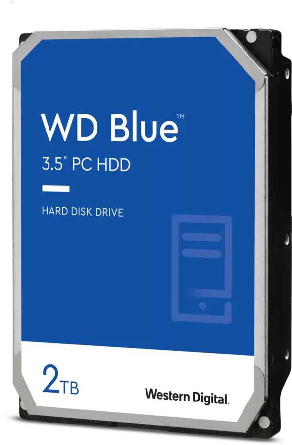 HDD 3.5" SATA-III WD 2TB Blue (WD20EZBX) 5400RPM 256Mb 6Gb/s
