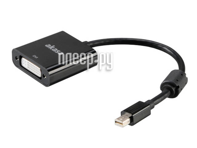 Кабель Akasa Mini DisplayPort - DVI Active Converter 20cm AK-CBDP16-20BK