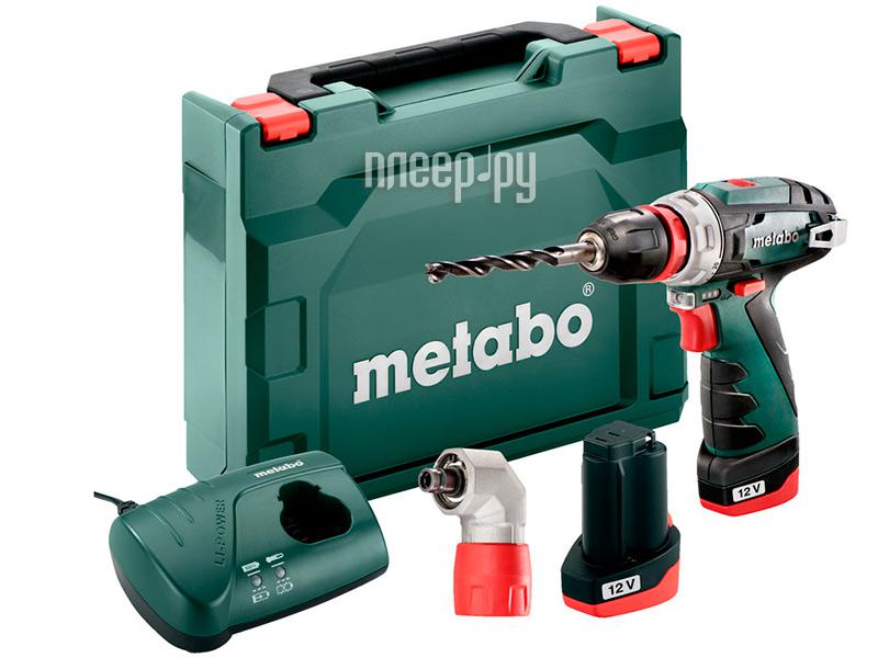 Дрель-шуруповёрт Metabo PowerMaxx BS Quick 12V 2х2.0Ah 600156950