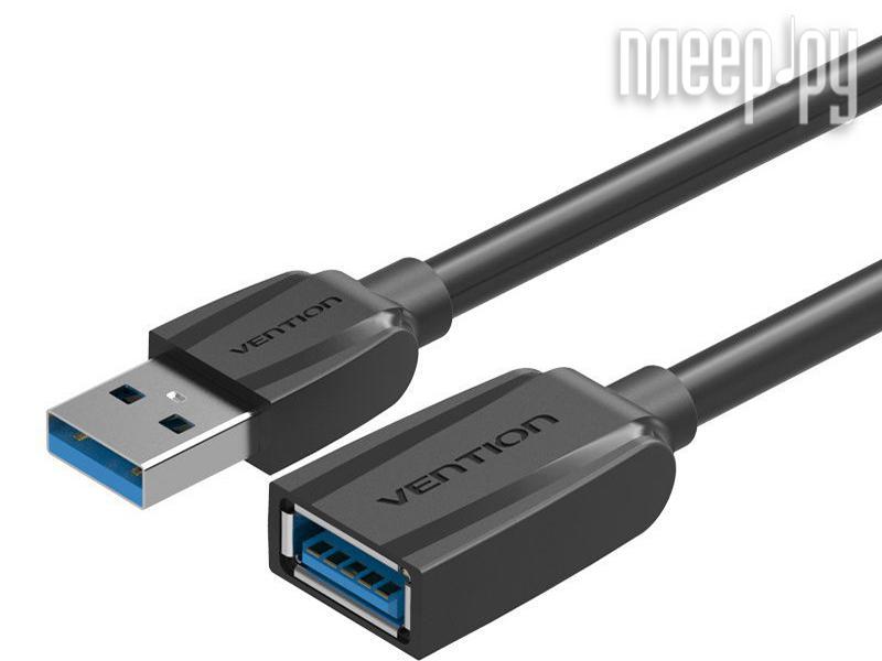 Кабель Vention USB 3.0 AM - AF 3.0m Black Edition VAS-A45-B300