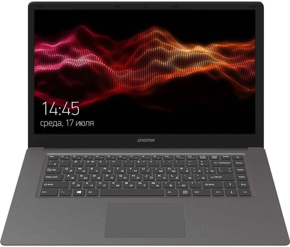 Ноутбук Digma EVE 15 C413 Dark Grey (Intel Celeron N3350 1.1 GHz/4096Mb/64Gb SSD/Intel HD Graphics/Wi-Fi/Bluetooth/Cam/15.6/1920x1080/Windows 10) ES5059EW