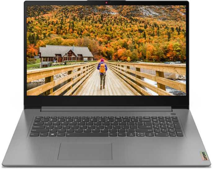 Ноутбук Lenovo IdeaPad 3 17ITL6 17.3" Intel Core i3 1115G4 3.0ГГц 8ГБ 256ГБ SSD Intel UHD Graphics noOS серый 82H9003FRK