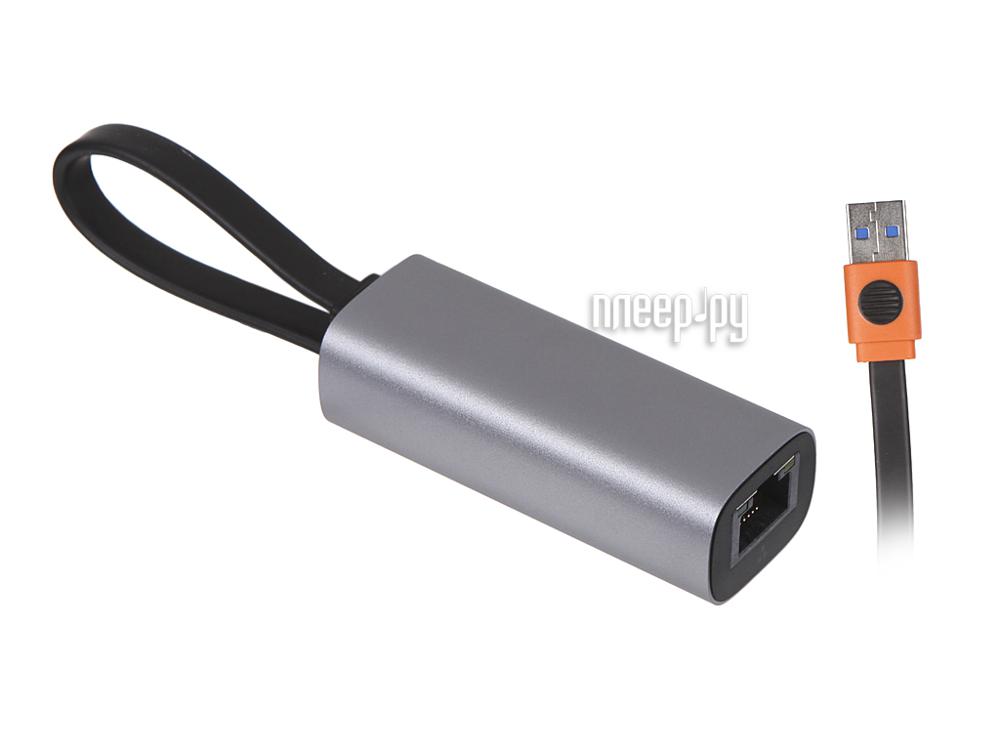 USB HUB Baseus Steel Cannon Series USB A - Type-C Bidirectional Gigabit LAN Adapter Dark Grey CAHUB-AF0G