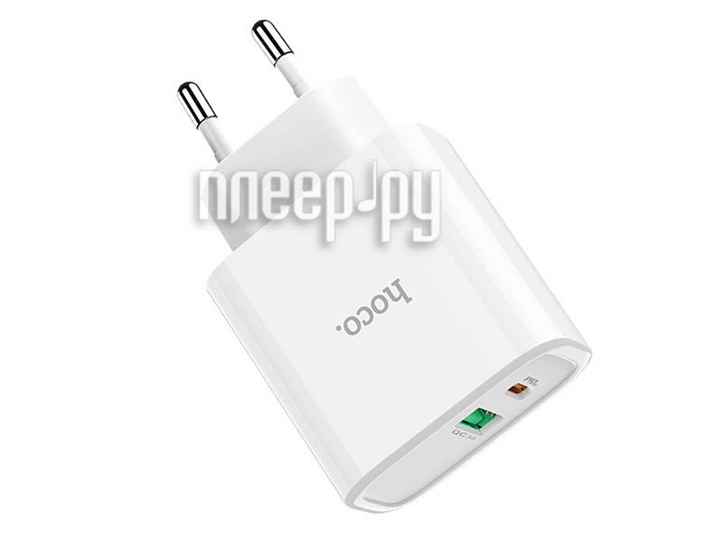 Зарядное устройство Hoco C57A SpeedPD + QC3.0 White