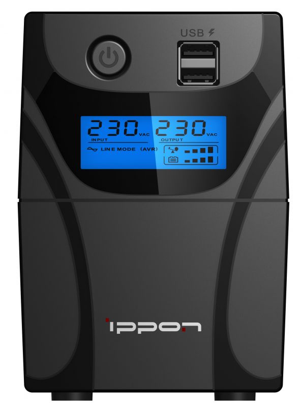 Источник бесперебойного питания Ippon Back Power Pro II 700 420Вт 700ВА черный 1030304