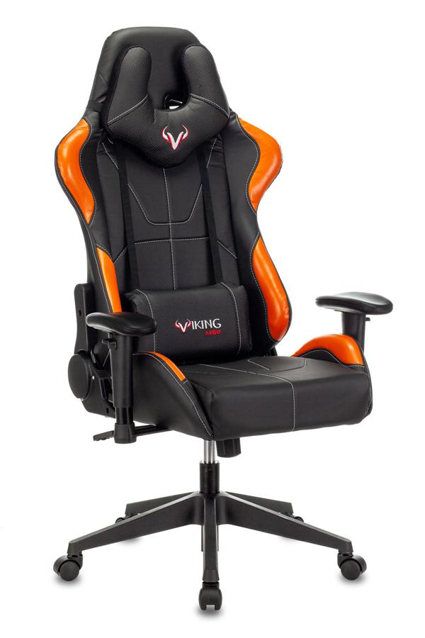 Кресло Zombie Viking 5 AERO игровое оранжевый/черный