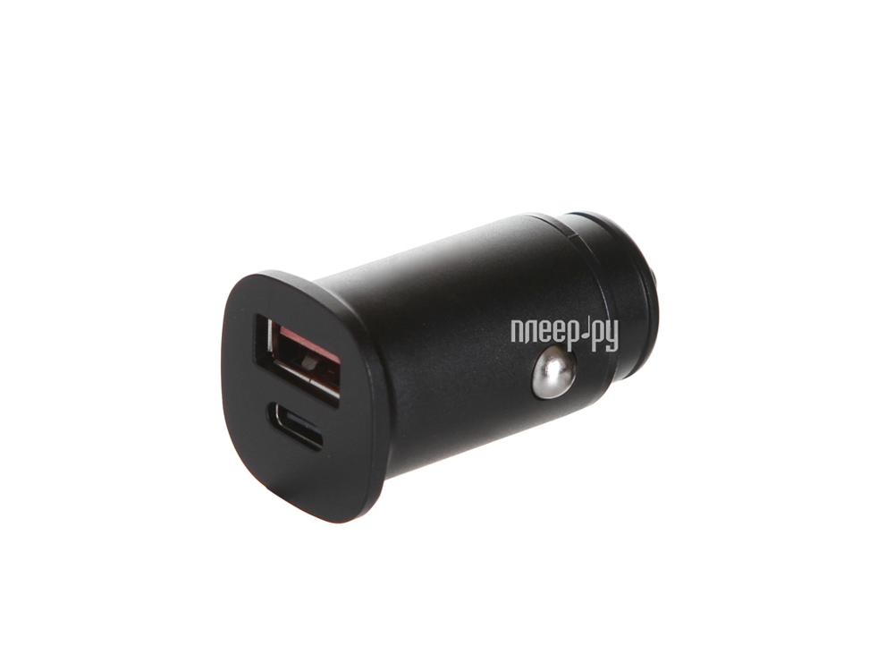 Зарядное устройство Baseus Square Metal A+C 30W PPS Car Charger Black CCALL-AS01