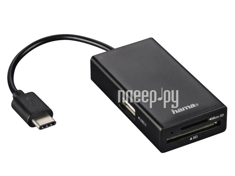 USB-хаб Hama USB-C/MicroSD/SD 00054144