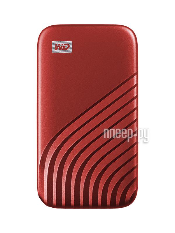 External SSD WD My Passport WDBAGF0010BRD-WESN 1ТБ красный