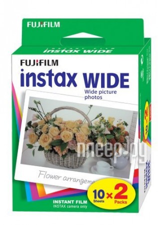 Картриджи для моментальной фото печати Fujifilm Instax, Polaroid Fujifilm Wide Glossy 10/2PK для Instax 210 / 300 16385995