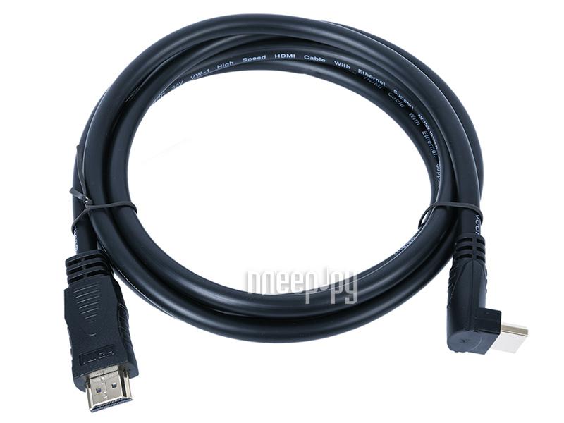 Кабель VCOM CG523-1.8M HDMI - HDMI-угловой коннектор 90град 1.8м, 2.0V