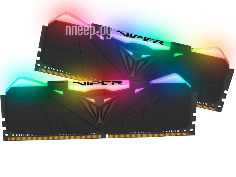 DDR4 32GB PC-25600 3200MHz Patriot Viper RGB (PVR432G320C6K) CL16T RTL