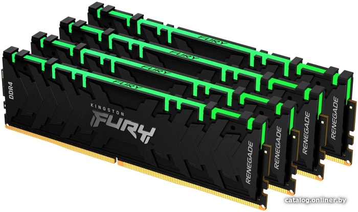 DDR4 64GB KITof4 PC-28800 3600MHz Kingston Fury Renegade RGB (KF436C16RB1AK4/64)