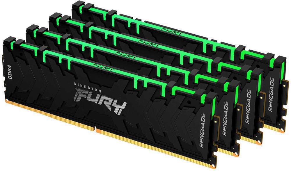 DDR4 32GB KITof4 PC-25600 3200MHz Kingston Fury Renegade RGB (KF432C16RBAK4/32) CL16