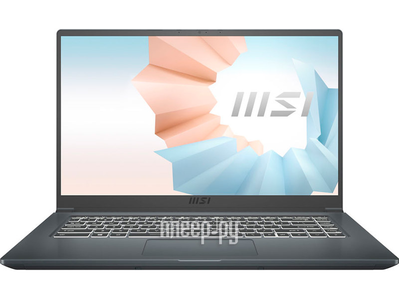 Ноутбук MSI Modern 15 A11SBU-479XRU Core i5 1135G7/8Gb/SSD512Gb/MX 450 2Gb/15.6 FHD/noOS/dk.grey (844592) 9S7-155266-479