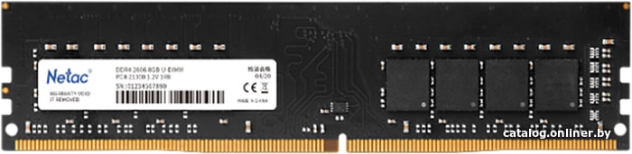 DDR4 4Gb PC-21300 2666MHz Netac Basic (NTBSD4P26SP-04) CL19 1.2V
