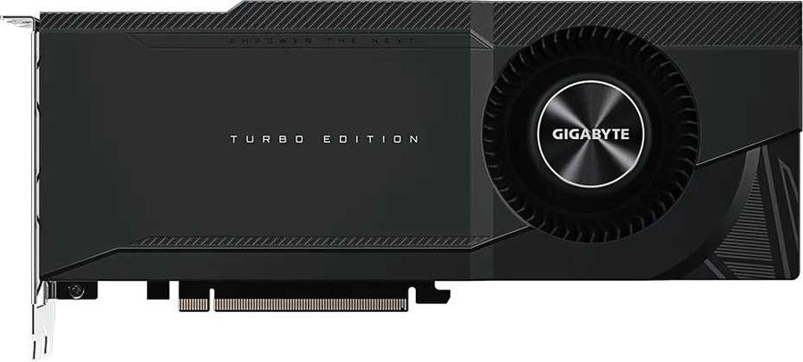 NVIDIA GeForce Gigabyte PCI-E RTX3080 LHR (GV-N3080TURBO-10GD 2.0) 10GB GDDR6X (320bit, 1710/19000MHz) HDMIx2 DPx2 RTL