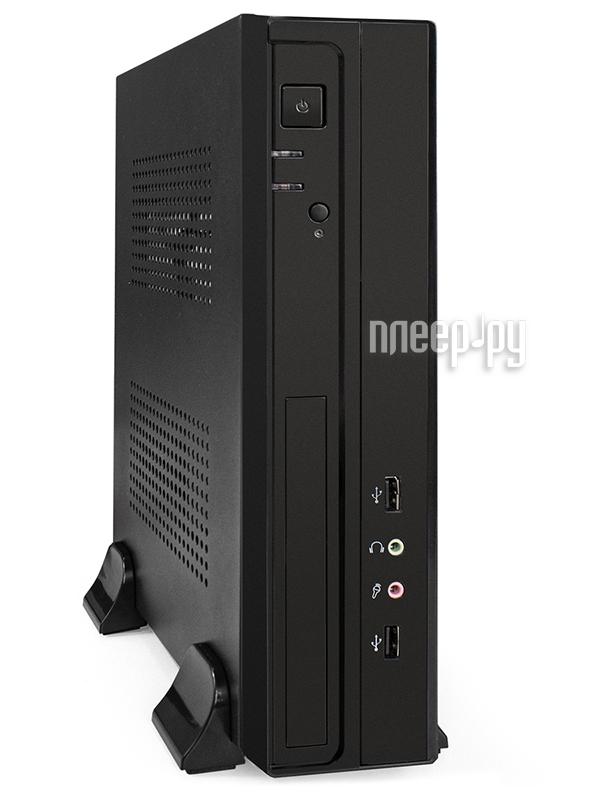 Корпус Desktop ExeGate FL-101 (mini-ITX, без БП, 2*USB, аудио, черный) EX288873RUS