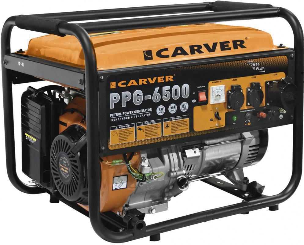 Генератор Carver PPG-6500 5.5кВт 01.020.00018