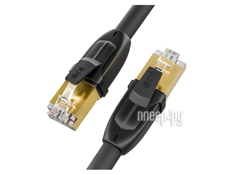 Кабель Greenconnect Prof F/FTP 28AWG cat.7 RJ45 CU 5m Black GCR-52562