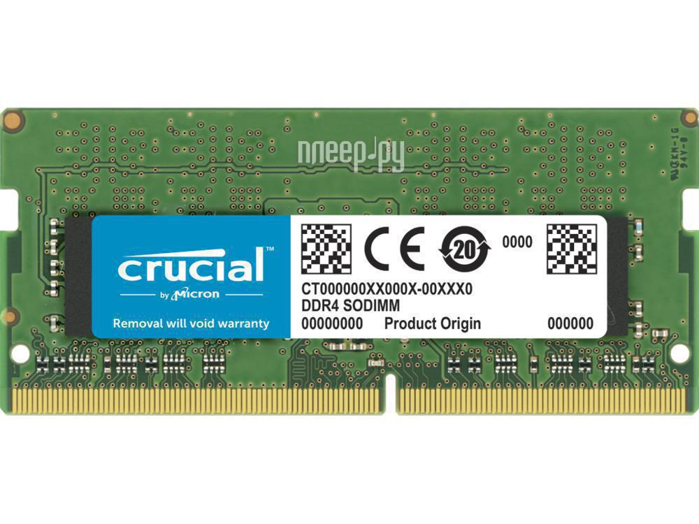 SO-DIMM DDR4 32GB (1x32GB) PC25600 3200Mhz Crucial CT32G4SFD832A CL22