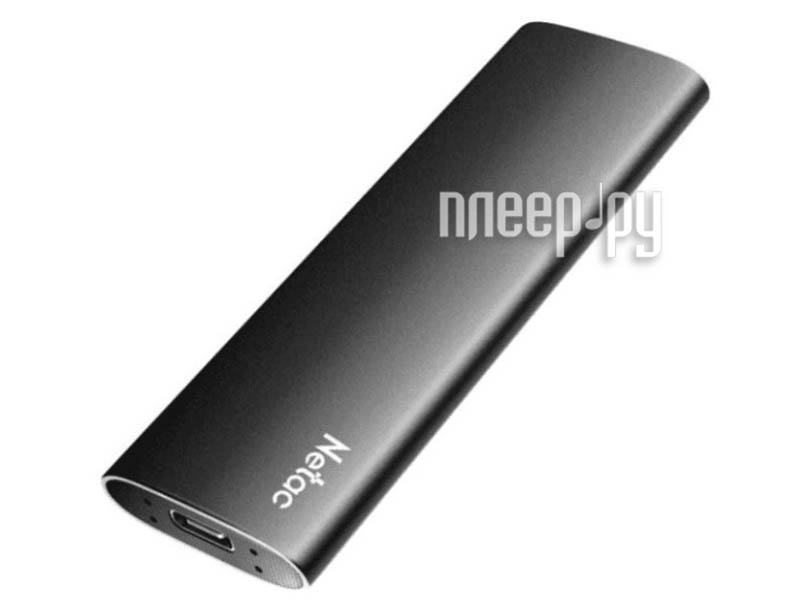 External SSD USB3.2 Netac 500GB Z Slim (NT01ZSLIM-500G-32BK) Black Type-C