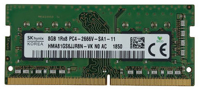 SO-DIMM DDR4 8GB PC4-21300 2666Mhz Hynix HMA81GS6JJR8N-VKN0 OEM